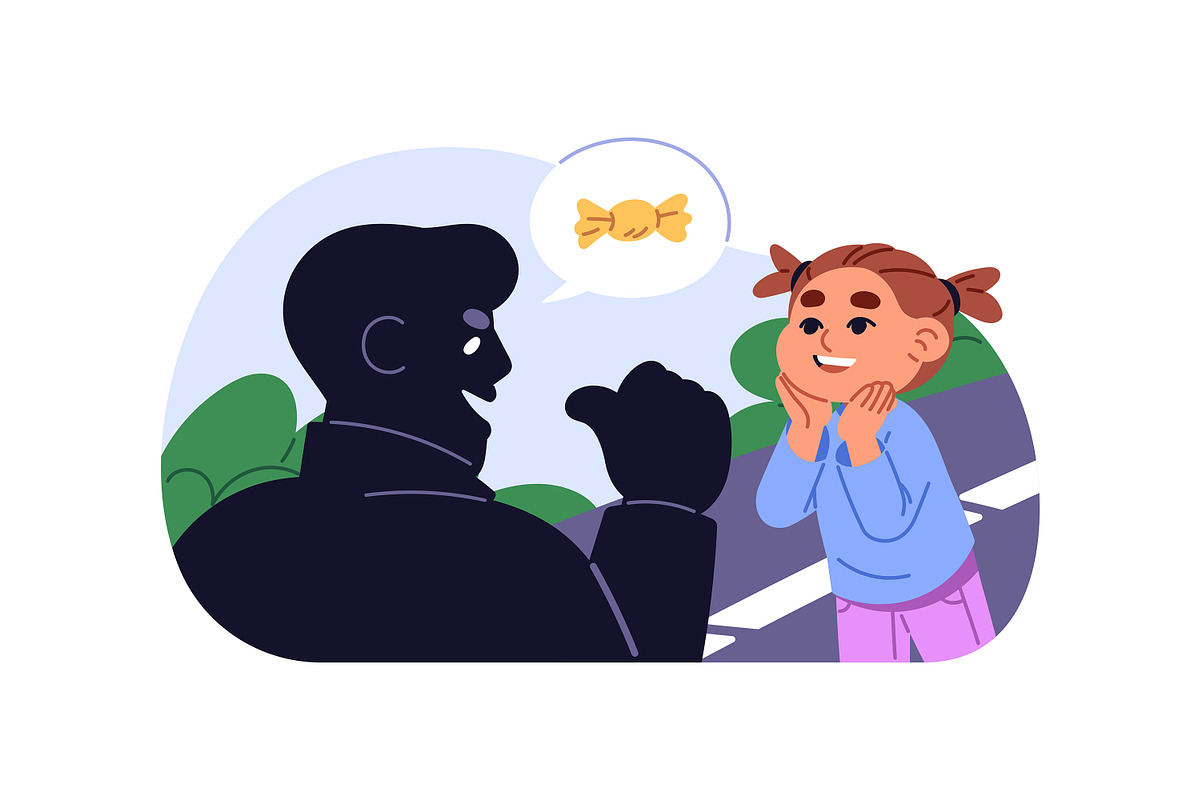 Kids danger and safety concept set, a Person Illustration by PaperTrident (Photo 9 of 13)