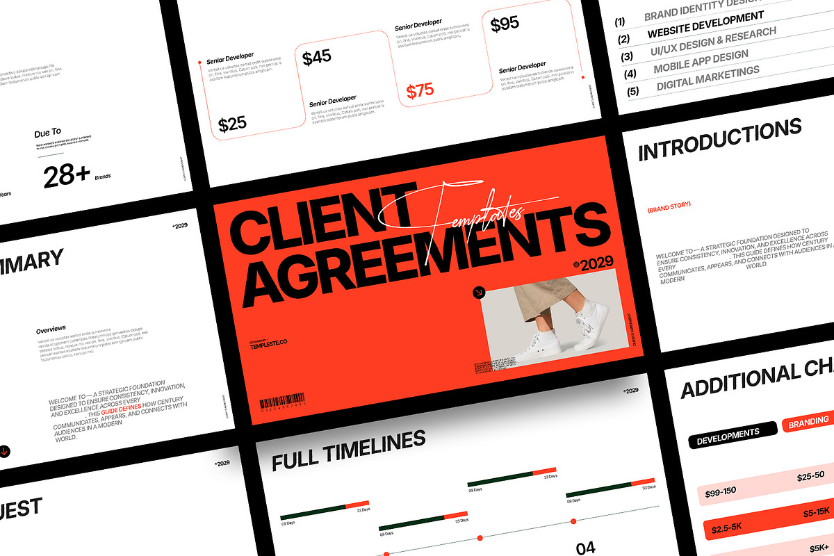 Client Agreement Presentation Deck, a Presentation Template by Templeste (Photo 3 of 6)