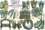 Green Garden Clipart, an Illustration by Daily.Designs (Thumbnail 1 of 5)
