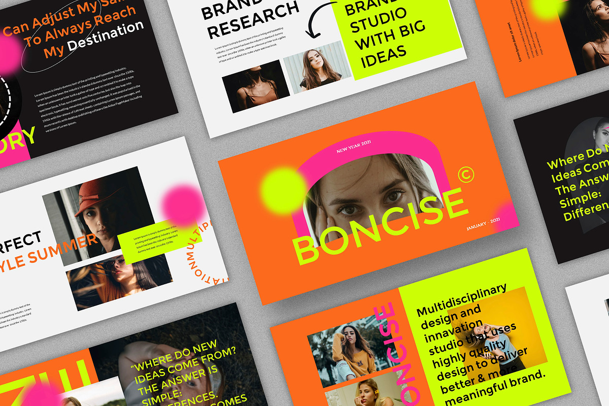 Boncise Presentatiton Pack Template, a Presentation Template by Spesifikstd (Photo 2 of 12)