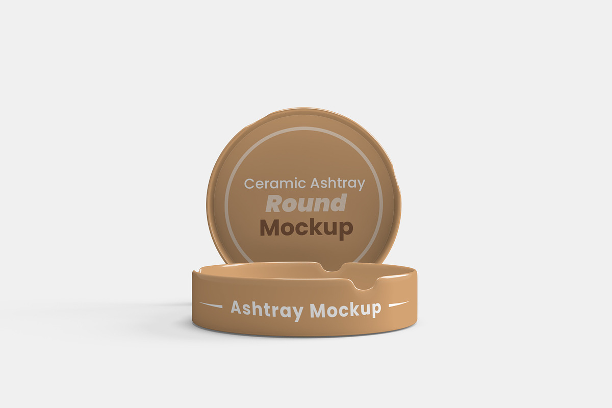 Round Ashtray Mockup 10 PSD, a Cups & Container Mockup by Akrinity Digital (Photo 4 of 6)