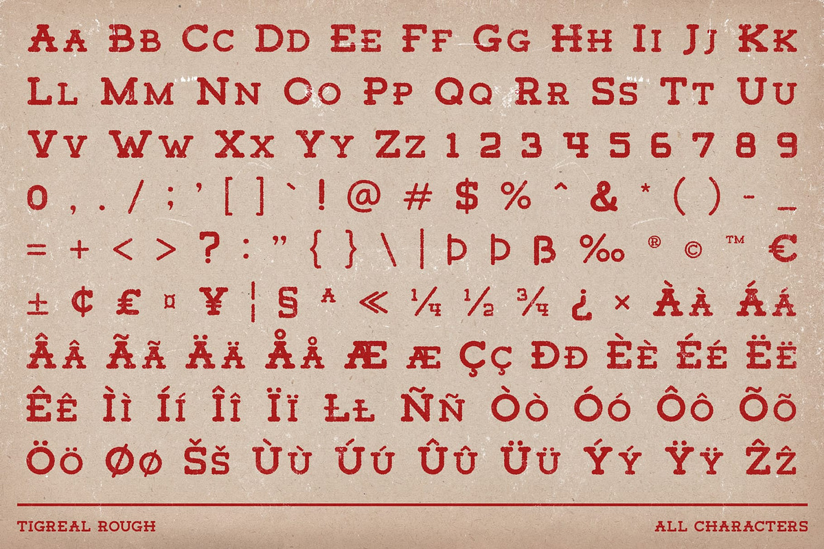 Tigreal Rough, a Slab Serif Font by Craft Supply Co. (Photo 8 of 8)