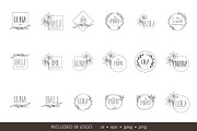 Minimalistic logo set. Logo template, a Branding & Logo Template by Ksenia Zmey (Thumbnail 3 of 11)