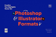 Creative Text Highlights Vector Set, an Object Graphic by Creative Veila (Thumbnail 5 of 8)