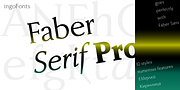 Faber Serif Pro, a Serif Font by ingoFonts (Thumbnail 1 of 9)