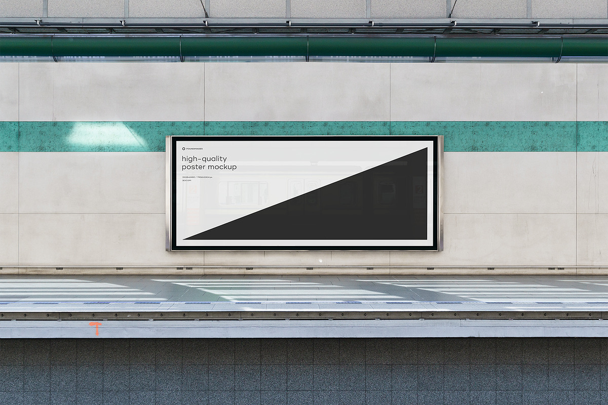 Subway Poster Mockup Bundle Metro, an Advertising Mockup by FoundImages (Photo 53 of 61)