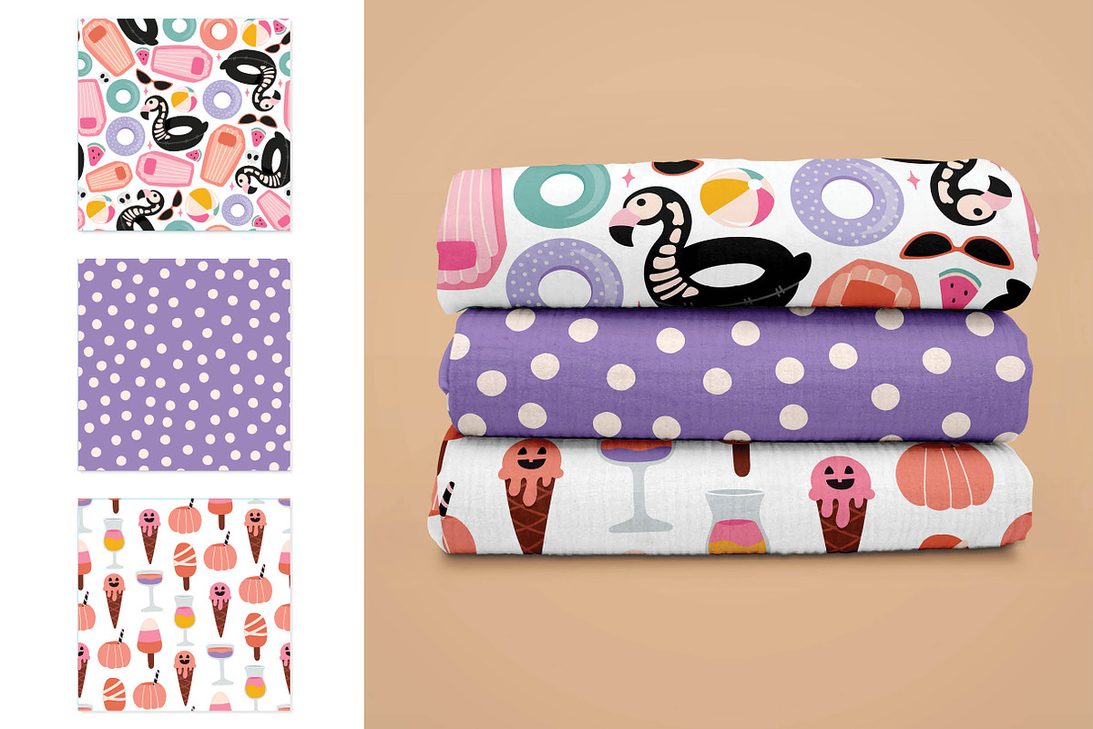 Summerween Seamless Pattern, a Pattern Graphic by Alanna Messina Design Co (Photo 8 of 9)