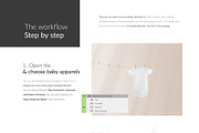 Baby Clothes Hanging Mock-ups Set, an Apparel Mockup by Mocca Mockups Store (Thumbnail 4 of 6)
