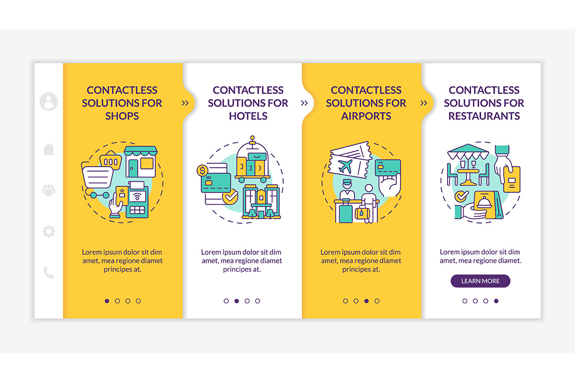 Contactless solutions for public | Templates & Themes ~ Creative Market