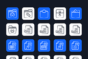Files and Folders Icons, an Outline Icon by Brickclay (Thumbnail 7 of 7)