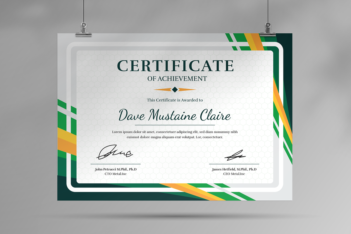 Xendara Certificate Landscape, a Print Template by SquidPixey (Photo 5 of 5)