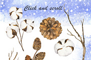 Christmas plant collection, an Illustration by Watercolor & sketches (Thumbnail 2 of 9)