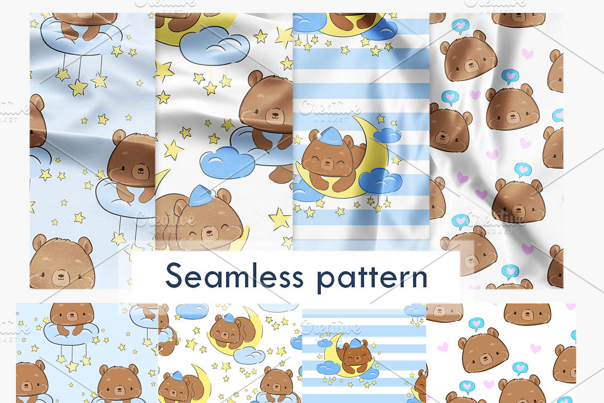 Cute teddy bear, an Animal Illustration by Sweet_print (Photo 2 of 6)