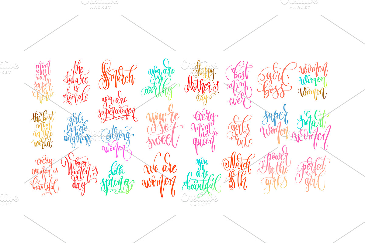 25 posters to women's day, a Card Template by karakotsya (Photo 2 of 2)
