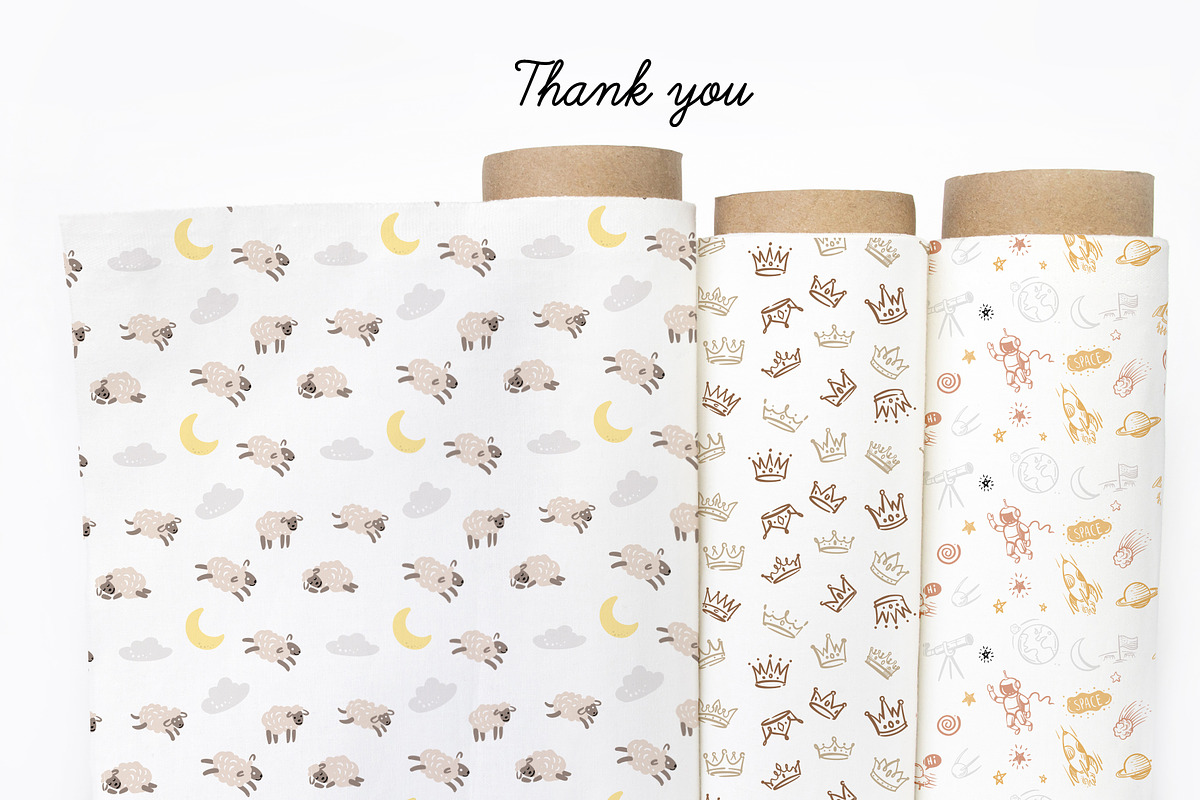 Cute bady seamless patterns., a Pattern Graphic by bioraven (Photo 7 of 7)