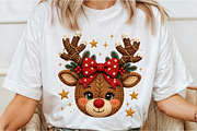 Christmas Reindeer Sublimation PNG, a Seasonal Illustration by Canvas Craft (Thumbnail 3 of 6)