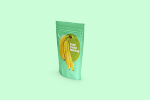 Food Pouch Mockups - 10 Mockups