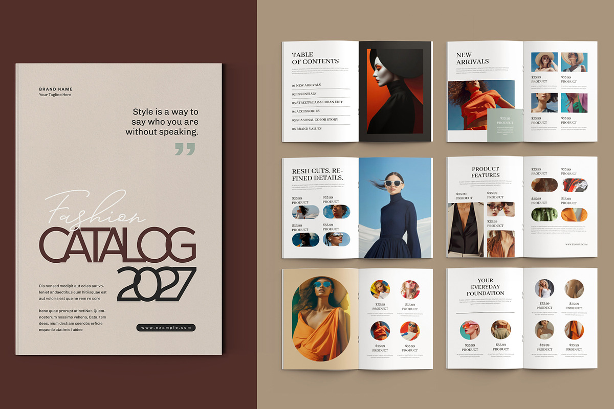 Fashion Catalog Brochure Design, a Brochure Template by ContestDesign (Photo 1 of 3)