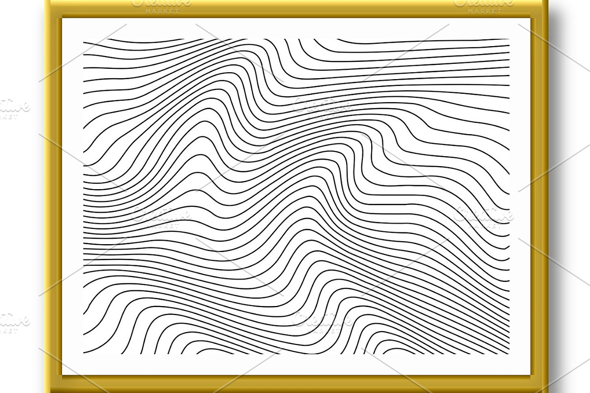 Abstract background with wavy lines, a Texture Graphic by RODINA (Photo 2 of 3)