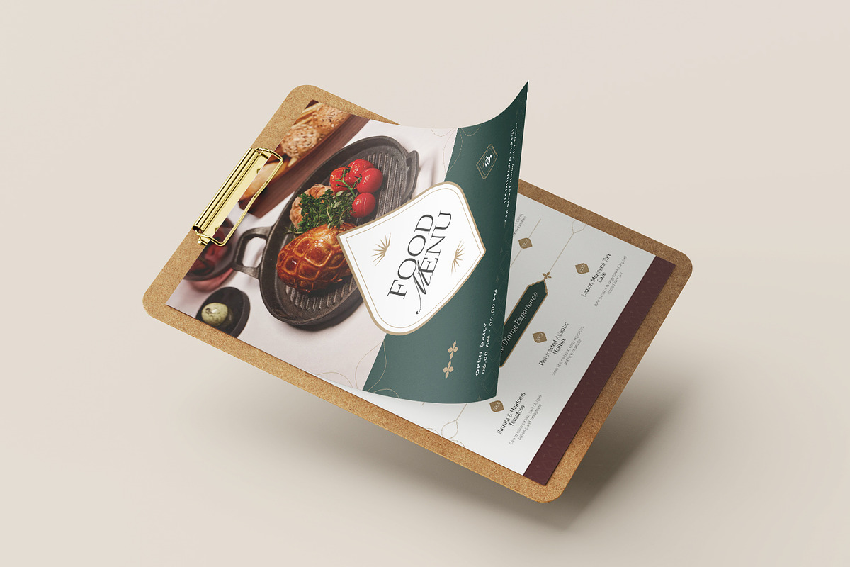 Gandhara Sanctuary - Restaurant Menu, a Print Template by Fannan Studio (Photo 2 of 3)