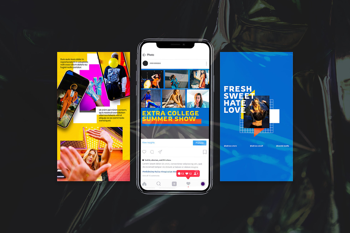Retro Festfas Instagram | Photoshop, a Social Media Template by Azruca (Photo 3 of 6)