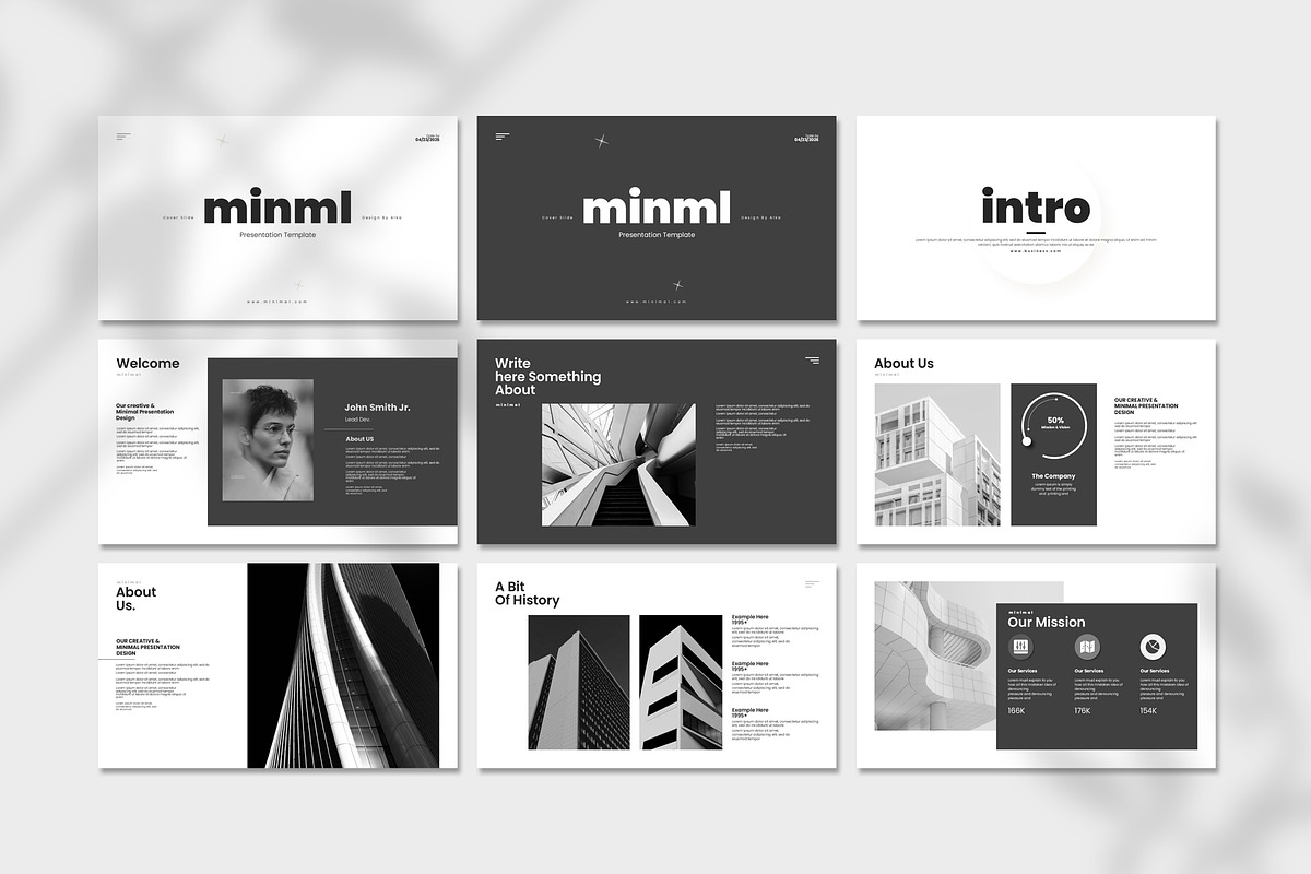 Minimal PowerPoint Template, a Presentation Template by Creative-Work (Photo 3 of 5)