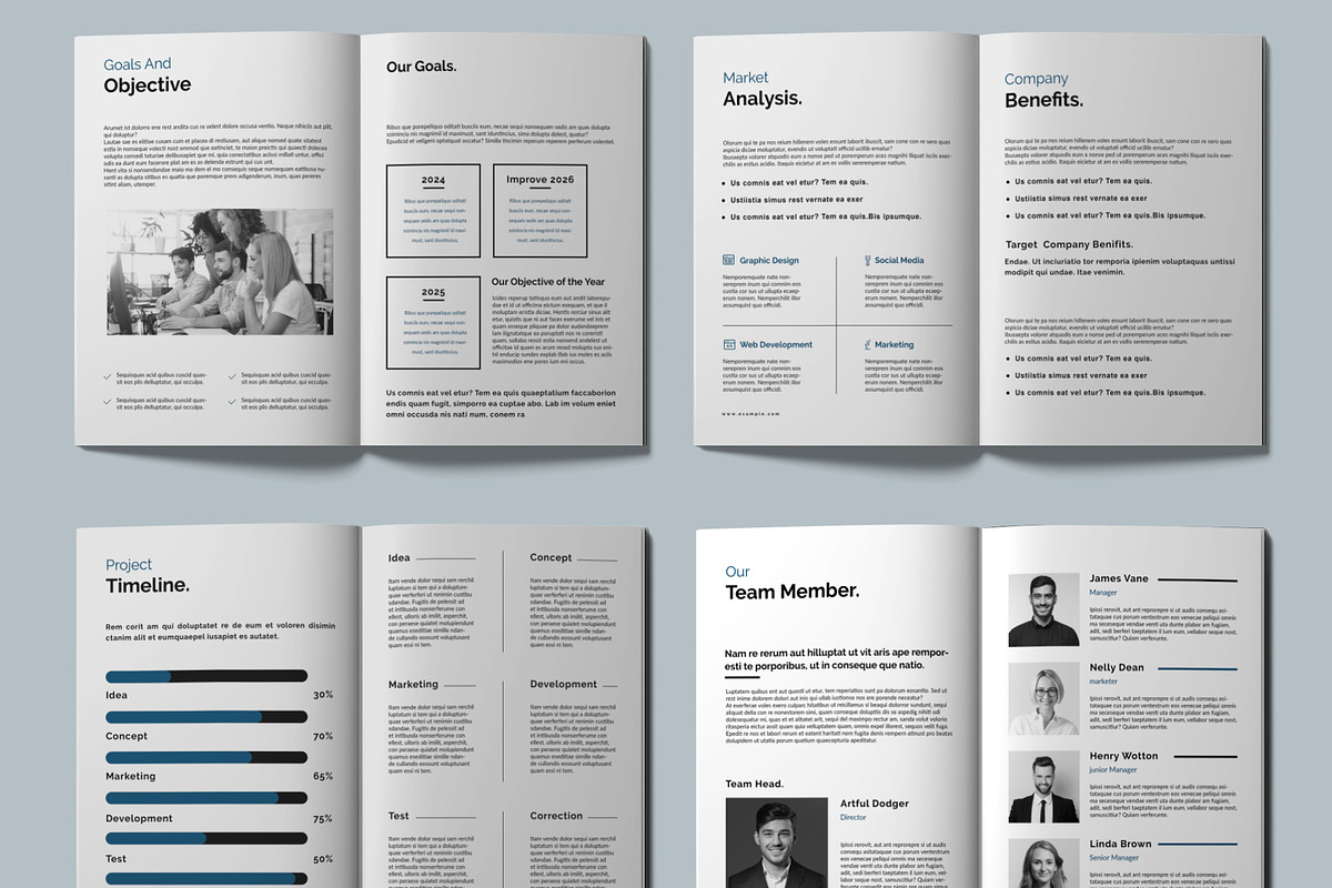 Project Proposal Template Layout, a Brochure Template by ContestDesign (Photo 3 of 4)