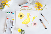 Sunny Easter bunny Watercolor, an Illustration by LABFcreations (Thumbnail 10 of 17)