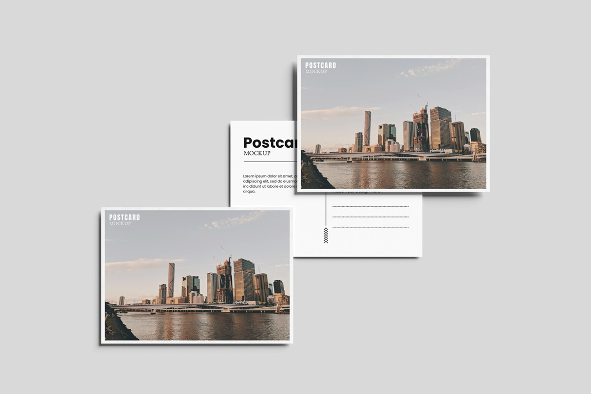 Postcard Mockup, an Advertising Mockup by GraphicWindow (Photo 2 of 6)