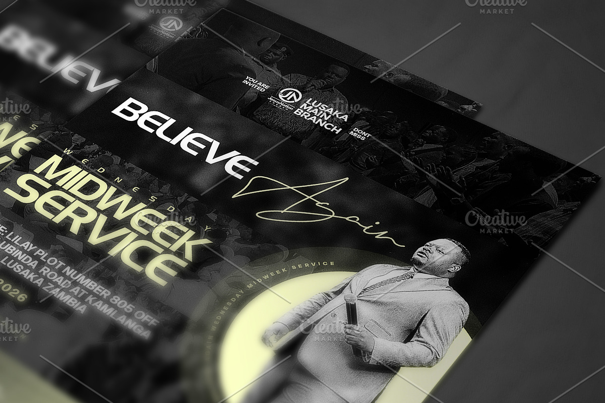 Midweek Prayer Service Church Flyer, a Social Media Template by church flyer templates (Photo 2 of 9)