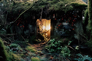 Forest Hobbit House, a Nature Photo by k.tay