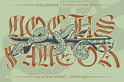 Black Eoghan Blackletter Font, a Blackletter Font by PutraCetol Studio (Thumbnail 4 of 11)