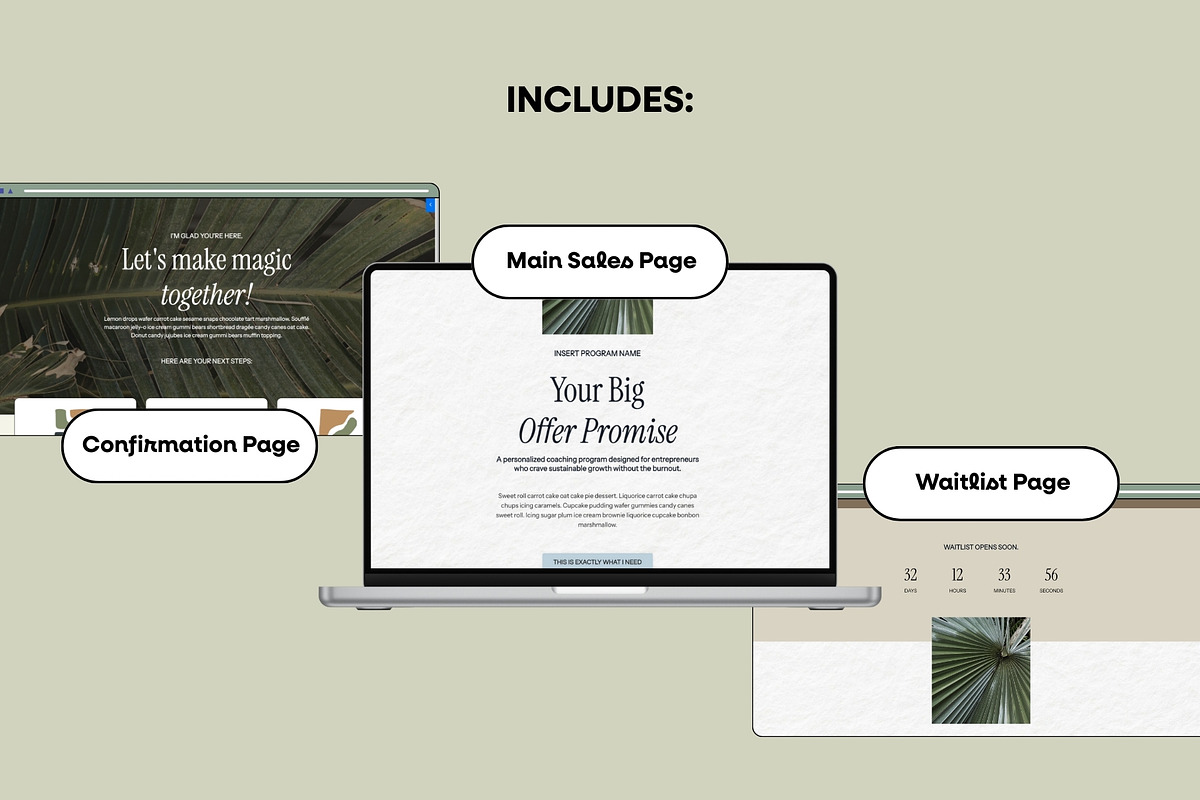 Aurora Kajabi Sales Page Template, a Landing Page Template by Odd Creatives (Photo 3 of 6)