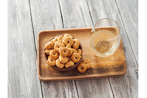 Taralli or tarallini, copy space, a Food & Drink Photo by Fascinadora