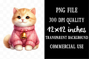 Pink Jumper Animals Christmas, an Illustration by Designking (Thumbnail 4 of 5)