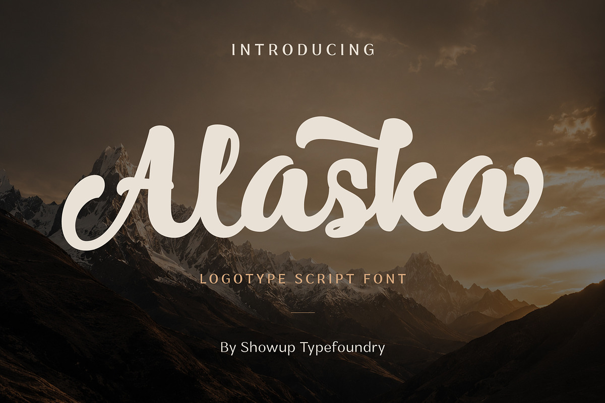 Alaska, a Script Font by ShowUp! Studio (Photo 1 of 11)