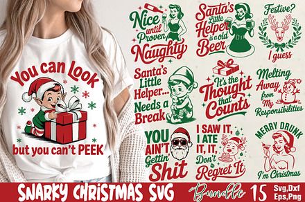 Snarky Christmas SVG Bundle