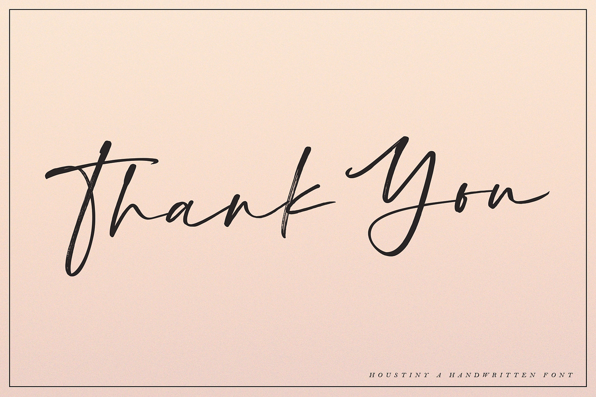 Houstiny - Handwritten Font, a Script Font by Megi Satyo Widodo (Photo 17 of 17)