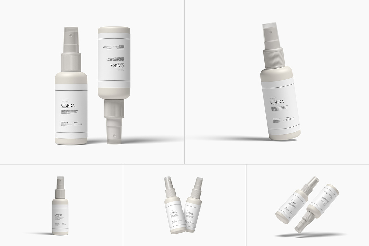 Spray Bottle Mockup, a Packaging Mockup by suciamairastd (Photo 1 of 6)