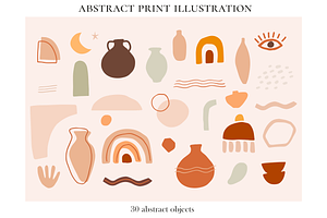 Abstract Woman Illustrations Prints