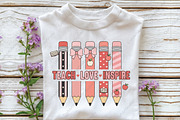 Valentine's Day Teacher PNG, an Illustration by CraftArtStudio (Thumbnail 3 of 4)