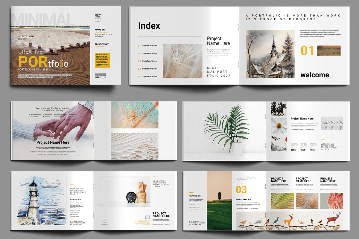 Portfolio Layout, a Brochure Template by MightyDesign (Photo 1 of 9)