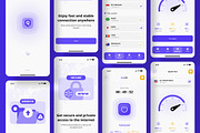 VPN App Mobile UI KIT, an App Template by UICreative (Thumbnail 2 of 4)