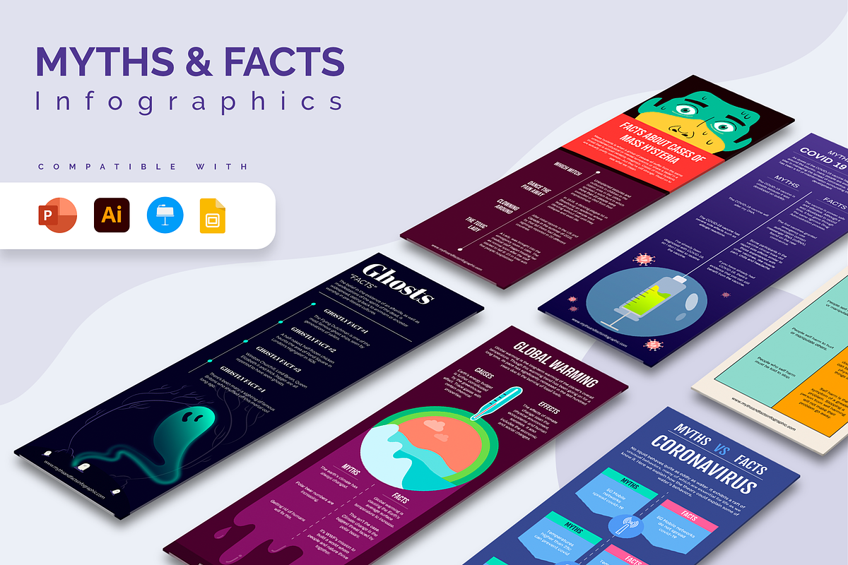 Myths & Facts Infographics Template, a Presentation Template by ...