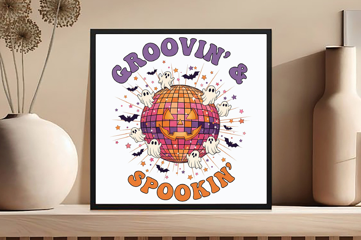 Halloween Groovy PNG Sublimation, an Illustration by DreamCafeArt (Photo 3 of 7)