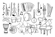 Musical Instruments Clipart, an Education Illustration by ArtGiftsStudio (Thumbnail 2 of 4)