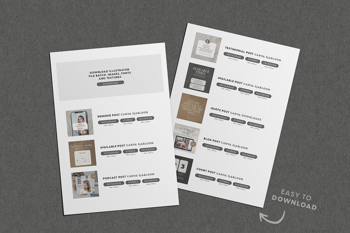 Insta & Facebook animated templates, a Social Media Template by Esther van Helmont (Photo 5 of 5)