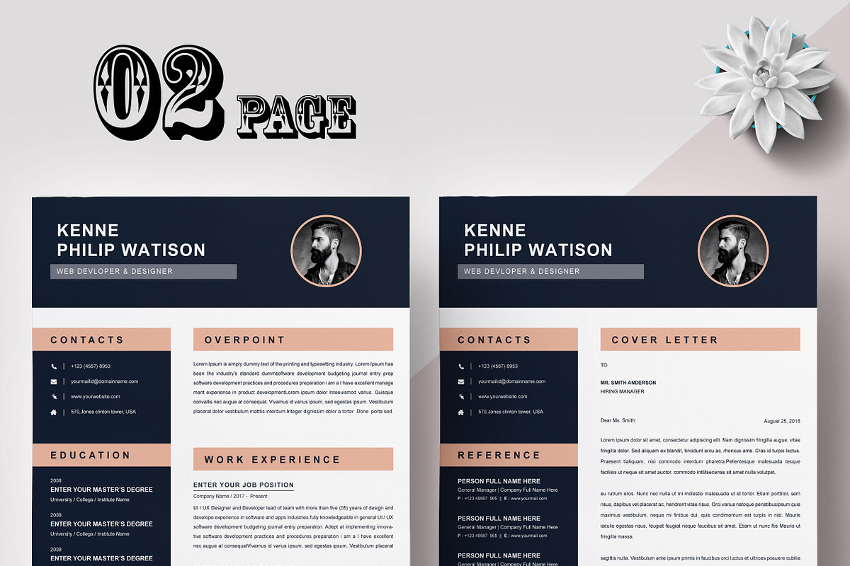 Resume Templates CV Bundle, a Resume Template by X-Type (Photo 20 of 21)