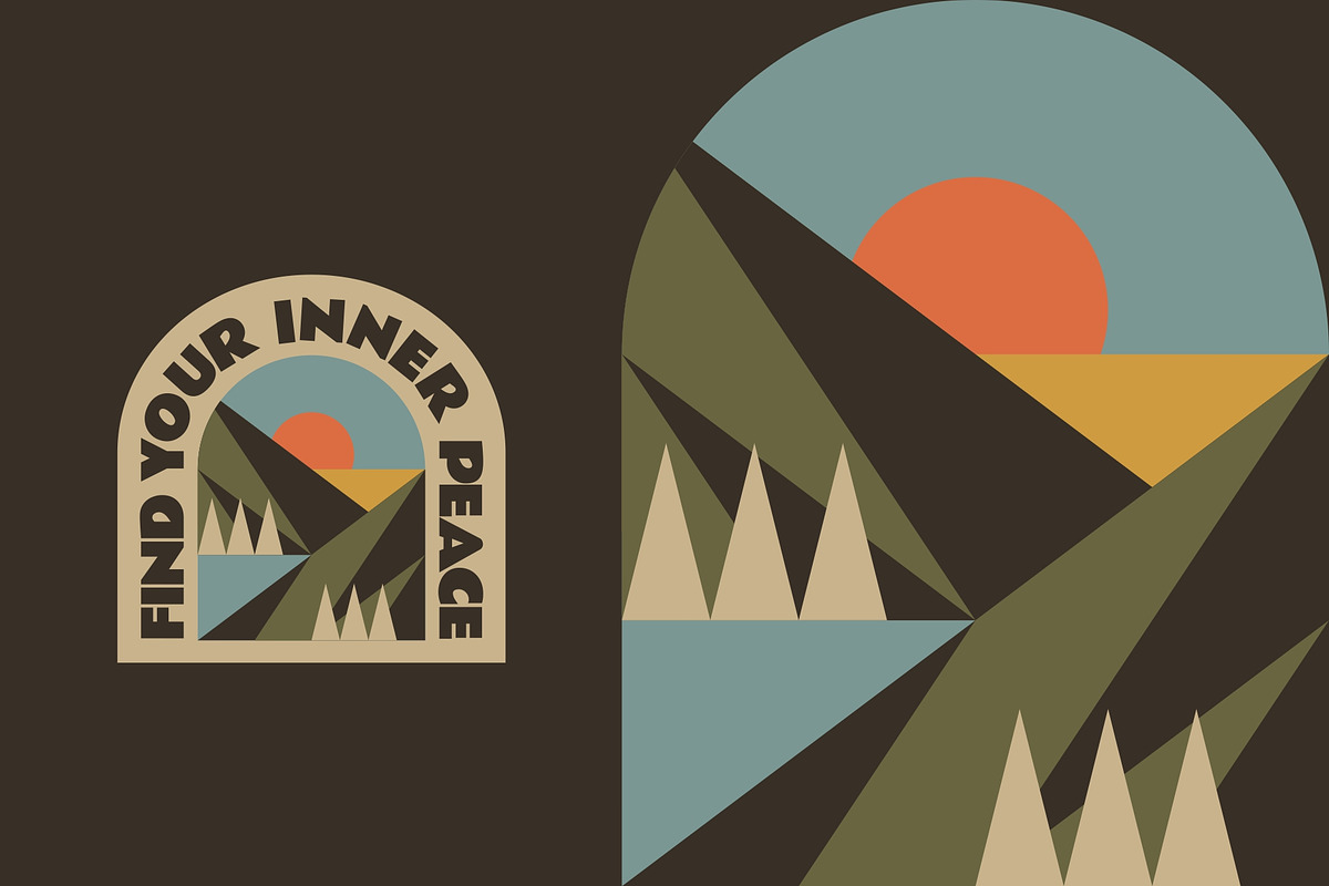Inspiring Adventure Badges, an Illustration by Firowerk (Photo 2 of 7)