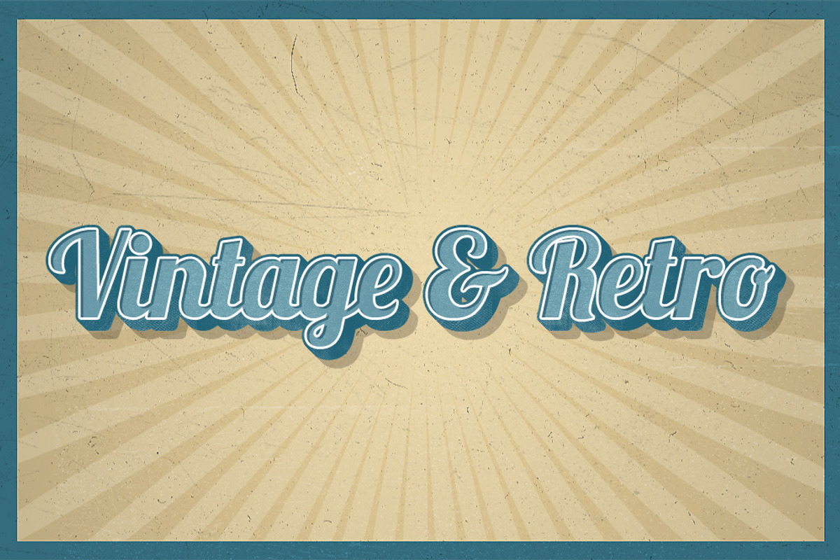 Retro Styles for Adobe Photoshop, a Layer Style Add-On by Creativenauts (Photo 4 of 5)
